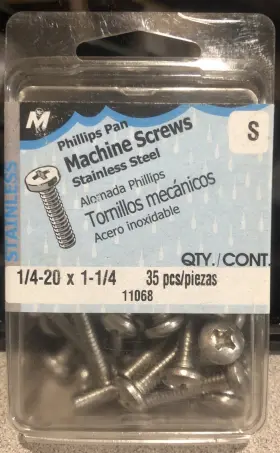 11068 MIDWEST Steel Phillips Pan Head Screws Box