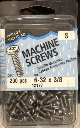 12177 MIDWEST Steel Phillips Pan Head Screws Box