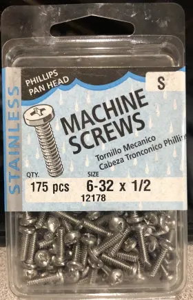 12178 MIDWEST Steel Phillips Pan Head Screws Box