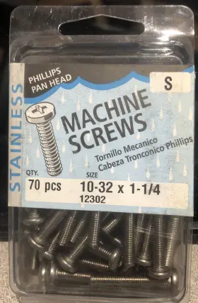 12302 MIDWEST Steel Phillips Pan Head Screws Box