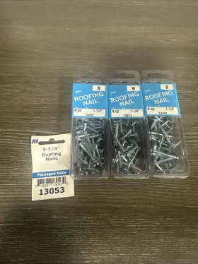 13053 MIDWEST FASTENER Zinc Steel Roofing Flat Head Nails
