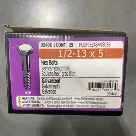 738287054064 MIDWEST FASTENER Dip Galvanized Steel Coarse Hex