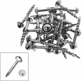 7352 MILESCRAFT Wood Pocket Hole Screws Washer Head #2