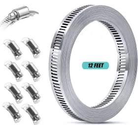 745431409311 MINZERUS Steel Hose Clamp Strap Stronger
