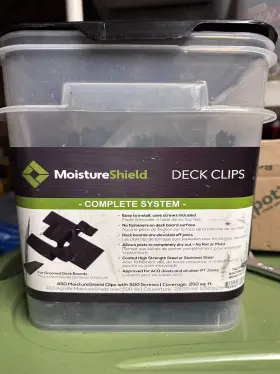 70221110 MOISTURESHIELD Shield Mantis Clip Deck Hidden Screws