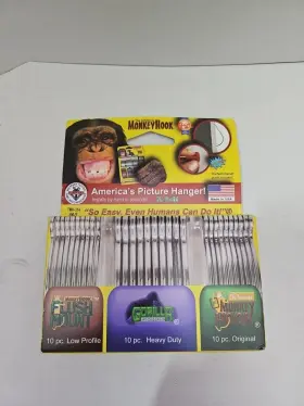 P-VAR30-307 MONKEY HOOK Hooks Hangers Office Pack Gorilla