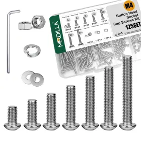 BSCK02 MRDILLA Nuts Bolts Hex Socket Head Screws Kit
