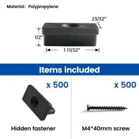 MZZ1922 MUZATA Deck Hidden Fastener Clips Decking Fas #2