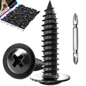 G080-25-165P-BK MXUTEUK Wood Screws Steel
