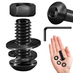 304N6-BLACK-1-4-20 MYWISH Bolt Head Socket Cap Screws Oxide