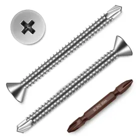 410CTZW-SILVER-M4.2-50-150PS MYWISH Tapping Screws Flat
