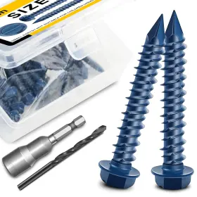 445037834892 MYWISH Concrete Screws Hex Washer Head Masonry