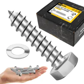 810155659424 MYWISH Lag Bolts Steel