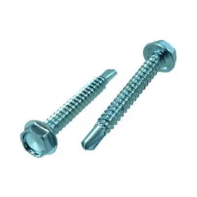 146HDTDZ N. FASTENERS Zinc Hex Head Drill Tap Screws Pack