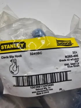 N265-496 NATIONAL HARDWARE Stanley Clevis Slip Hook Latch #3