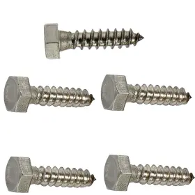 LS01017F NEWPRMSCREWS Lag Bolts Hex Head Steel Wood Screws