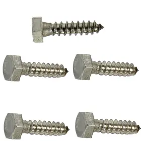 LS02008F NEWPRMSCREWS Lag Bolts Hex Head Steel Wood Screws