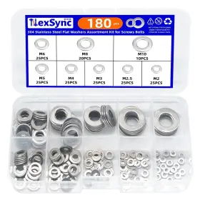 NS-180-8-01 NEXSYNC Steel Flat Washers Screws Bolts Kit