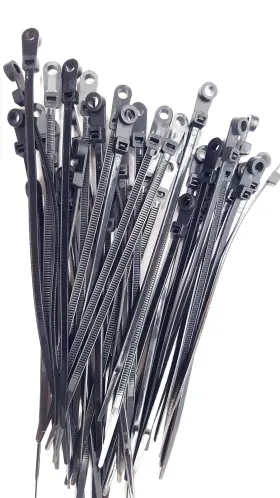 206653 NIFTYPLAZA Mounting Hole Cable Ties Pack Nail Screw