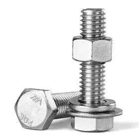 NLBWLJLMDD381626 NIULUNBAO Hex Head Bolts Screws Nuts Flat