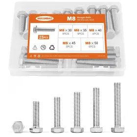 NLBWLJM8305025 NIULUNBAO Hexagon Bolts Hex Head Screws