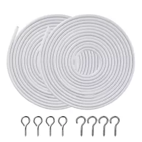 840586141083 OOTSR Pack Curtain Wire Coated Window Hangi