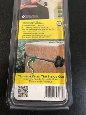 56697 OWT ORNAMENTAL WOOD TIES Galvanized Steel Timber Bolt #2