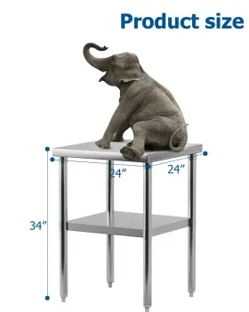 198290520640 PERBYSTE Steel Table Undershelf #3