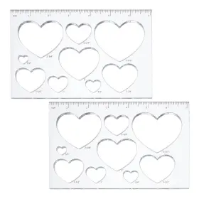 WH-DIY-WH0387-72B-US24 PH PANDAHALL Heart Inlay Template