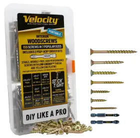 Mini-inty PHILLIPS Velocity Interior Wood Screws Stick Kit