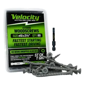 10X212EXT-S PHILLIPS Velocity Exterior Wood Screws Pack Fence