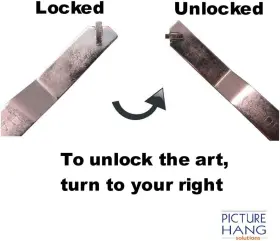 SEC-43SH PICTURE HANG SOLUTIONS Screw Security Hanger Pack #3