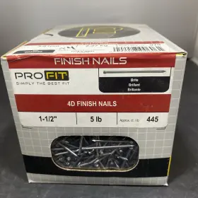 0058095 PRO-FIT Finishing Nail Carbon Steel Brite Cupped Rd