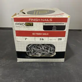 0058135 PRO-FIT Finishing Nail Carbon Steel Brite Cupped Head