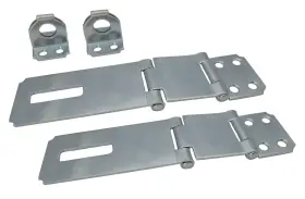 HASP09-002 QCAA Double Hinge Hasp Staple Zinc Pack
