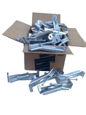 643131896045 QUICKSCREW Screw Hidden Gutter Hanger Clip Pack