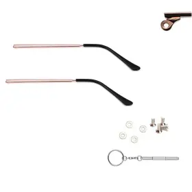 GLASS-ARMS-GOLD-86 QYAJS Glasses Temple Eyeglasses Legs