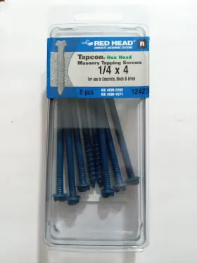 738287124231 RED HEAD Tapcon Hex Masonry Tapping Screws