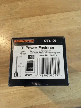 58048 REMINGTON Velocity Power Fasteners Concrete Nails Box #2
