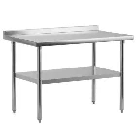48-X-24 RIEDHOFF Steel Table Undershelf Backsplash Nsf Certi