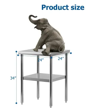 196336392640 RIEDHOFF Steel Table Undershelf Nsf #3