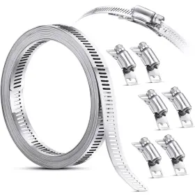 SP-RIPENG-243923 RIPENG Steel Hose Clamps Worm Drive Pipe Plu