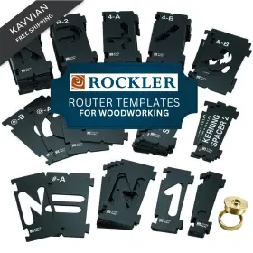 43820 ROCKLER Router Letter Template Set