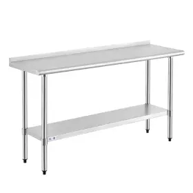 HX06 ROCKPOINT Steel Table Backsplash Nsf