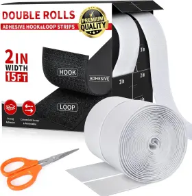 MST010 RPBHY Hook Loop Strips Adhesive Double