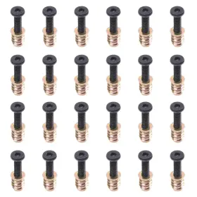 WD257-30 RRINA Furniture Screw Nut Wood Inserts Bolt Faste