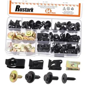 R-1504 RUSTARK Auto Car Clip Nut Body Bolts Screw Set Kit