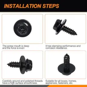 R-1505 RUSTARK Engine Cover Splash Shield Bolt Nut Clip Set #3