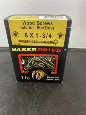 09288 SABER DRIVE Star Screws Box