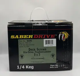 09345 SABER DRIVE Star Exterior Deck Screws